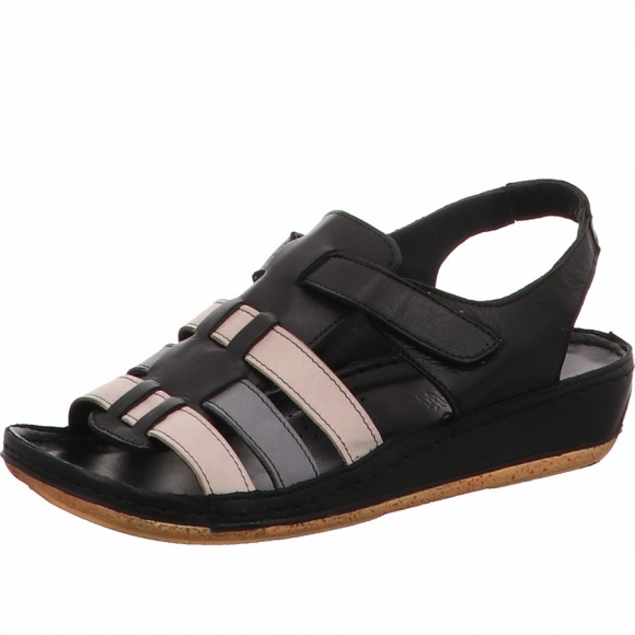 Gemini Sandalette in schwarz kombi.