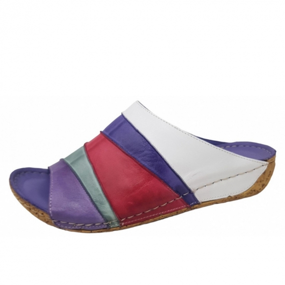 Gemini Pantolette in weiss-lila
