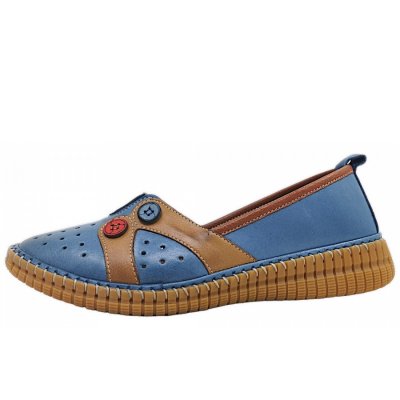Gemini Slipper in 083 blau/braun