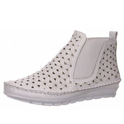 Gemini Stiefelette in weiß
