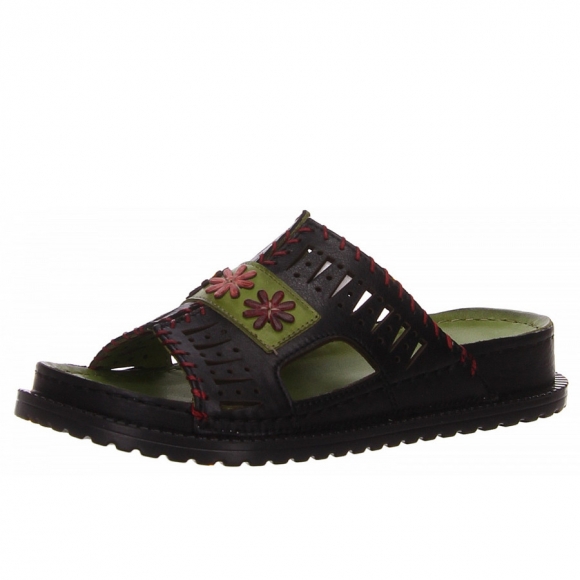 Gemini Pantolette in schwarz kombi.