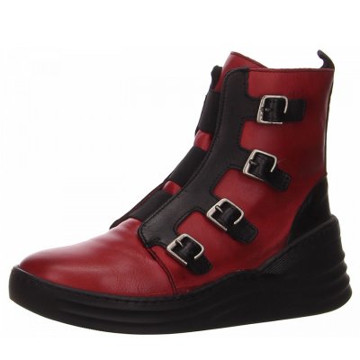 Gemini Stiefelette in rot kombi
