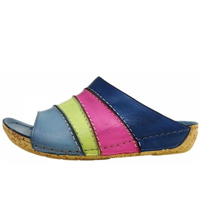 Gemini Pantolette in jeans/kiwi