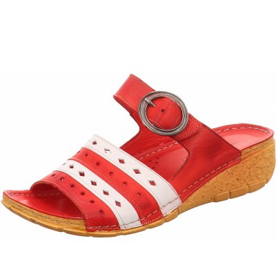 Gemini Pantolette in rot kombi Gemini Pantolette in rot kombi