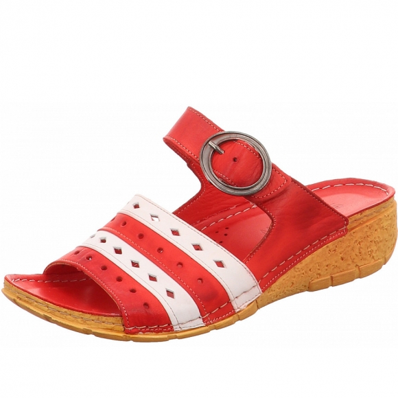 Gemini Pantolette in rot kombi