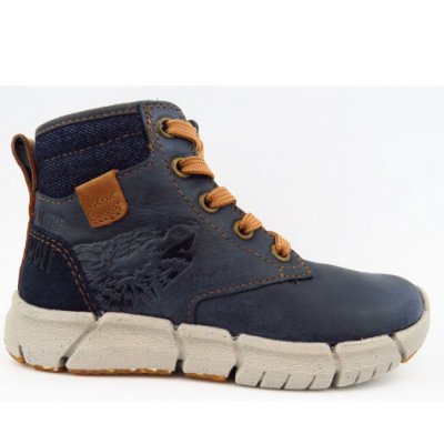 Geox J FLEXYPER B. F - WAX.LEA Stiefelette in NAVY