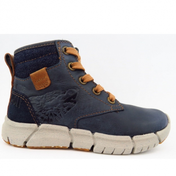 Geox J FLEXYPER B. F - WAX.LEA Stiefelette in NAVY