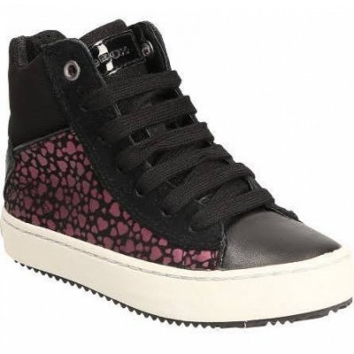 Geox J Kalispera G black Sneaker high in schwarz/lila Geox J Kalispera G black Sneaker high in schwarz/lila