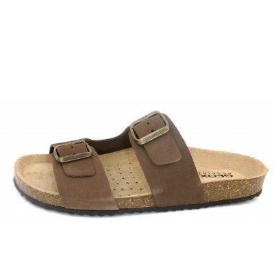 Geox d brionia l-nbk lea Pantolette in braun Geox d brionia l-nbk lea Pantolette in braun