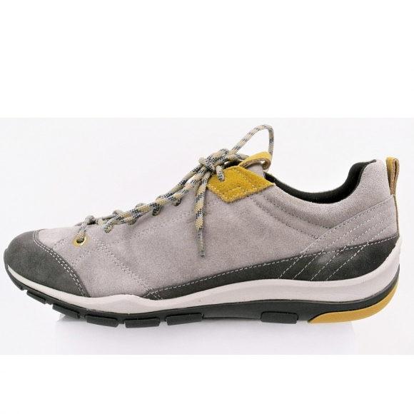 Geox Velour grau/komb. Schnürer in grey/anthracit