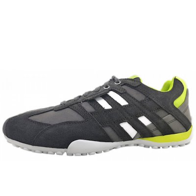 Geox UOMO SNAKE sportlicher Schnürer in C1E3S- Graphite/Lime Gree