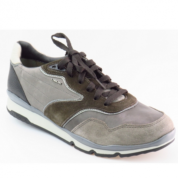 Geox H.Snikker grau Schnürer in grey/mud