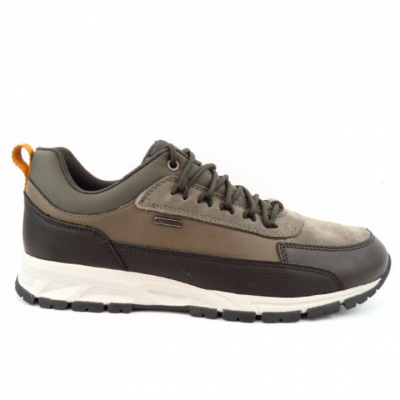 Geox U DELRAY B ABX Sneaker in DK COFFEE/DOVE GREY