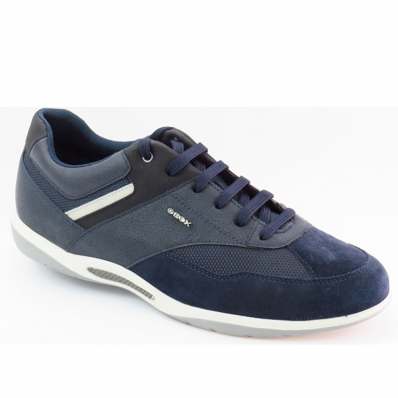 Geox U VOLERE A - NBK SYNT.LEA Sneaker in NAVY