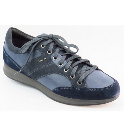 Geox Leder/Vel.blau Schnürer in avio/navi Geox Leder/Vel.blau Schnürer in avio/navi