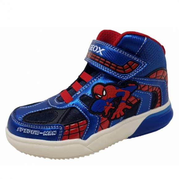 Geox Spiderman Blinker Sneaker high in blue red navy royal