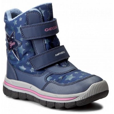 Geox J Overl. G.B. ABX Stiefel in Navy Fuchsia
