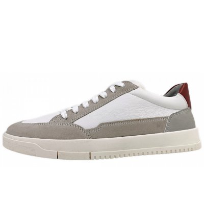 Geox Schnürer in C0284 white/grey Geox Schnürer in C0284 white/grey