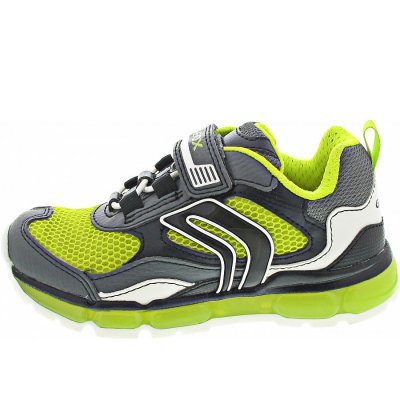 Geox Android Boy Klettschuh in dark grey-lime Geox Android Boy Klettschuh in dark grey-lime