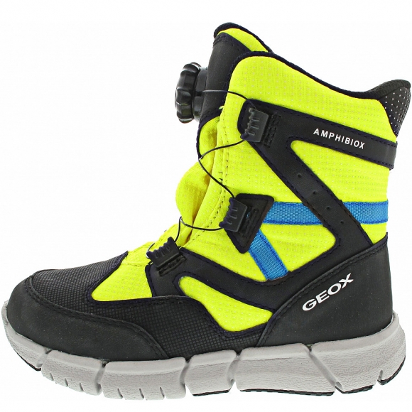 Geox Flexyper Boy B ABX Boots in fluo yellow-black