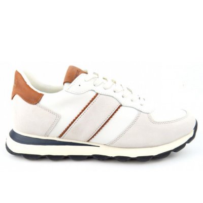 Geox U SPHERICA VSERIES A Sneaker low in WHITE/COGNAC