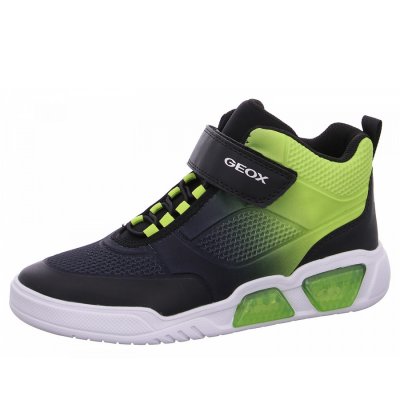 Geox J Illuminus Sneaker high in C0802 blk Geox J Illuminus Sneaker high in C0802 blk