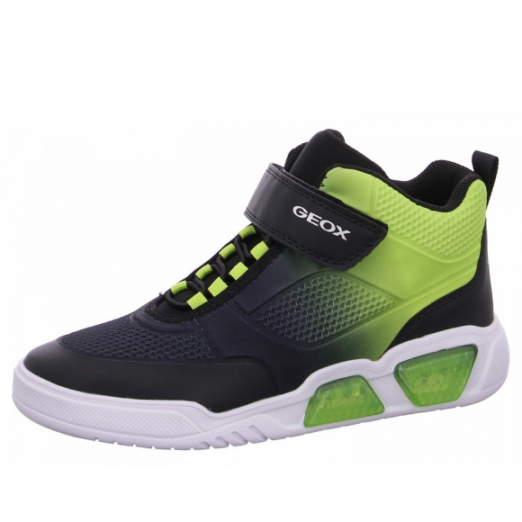 Geox J Illuminus Sneaker high in C0802 blk