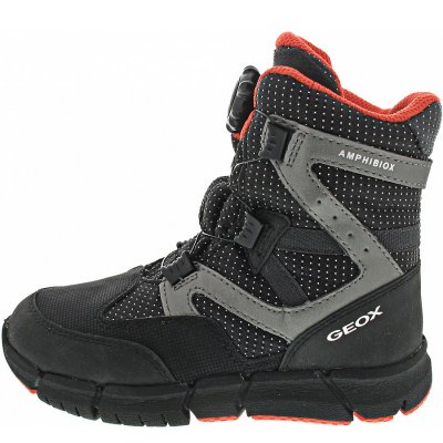 Geox Flexyper Boy B ABX Klettstiefel in black-orange Geox Flexyper Boy B ABX Klettstiefel in black-orange