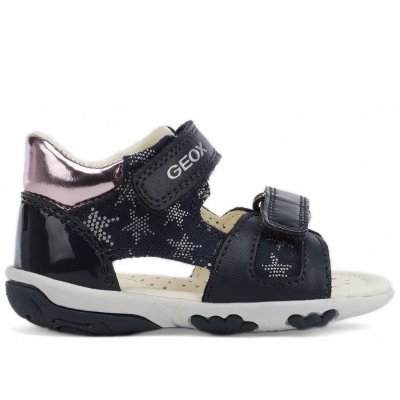 Geox B SAND NICELY A - CANV GBK PAT Sandalen in NAVY/PINK