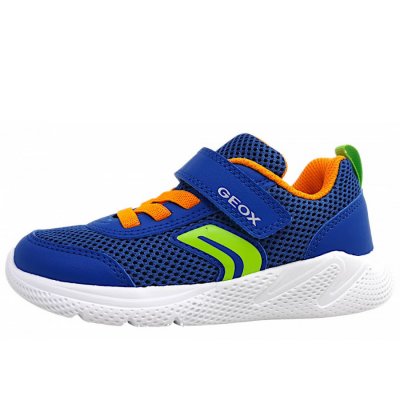 Geox Sprintye Boy Klettschuh in royal/orange C0685 Geox Sprintye Boy Klettschuh in royal/orange C0685