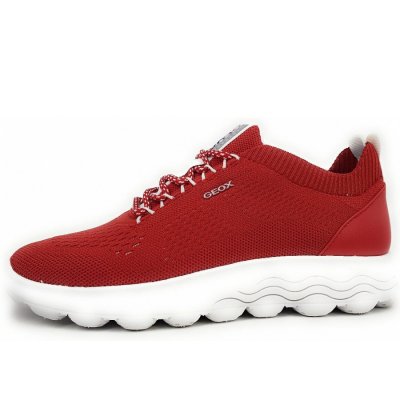 Geox D Spherica A Sneaker in C7000 Red Geox D Spherica A Sneaker in C7000 Red