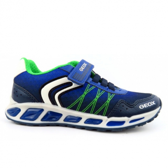 Geox J Shuttle Bl navy komb. Sneaker in navy kombi.
