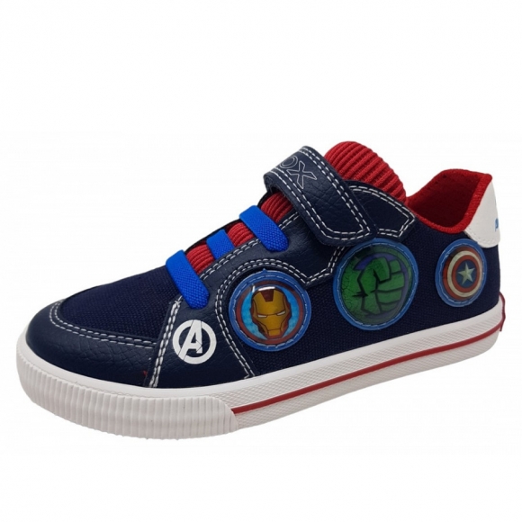 Geox Spiderman Halbschuh in black navy red