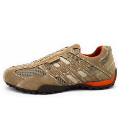 Geox Snake Slipper in beige/ dk. orange