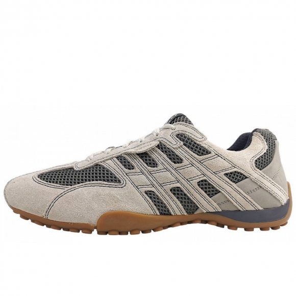 Geox Snake Original sportlicher Schnürer in lt sand/dk grey C5V9F