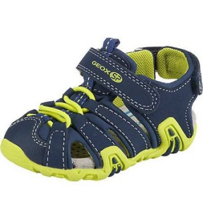 Geox Sandale navy/lime Sandale in navy/lime