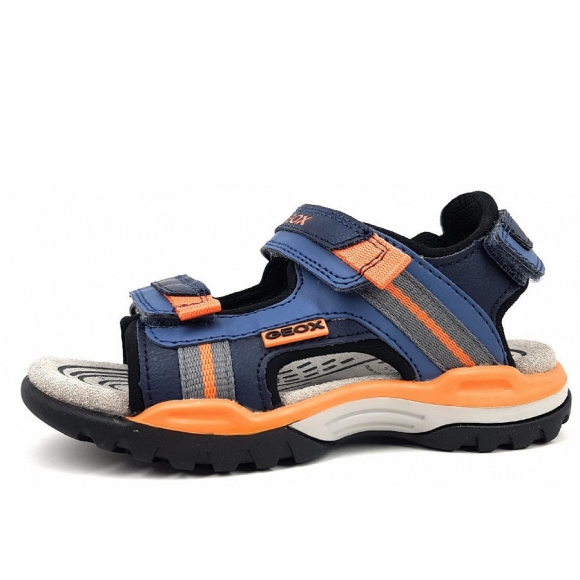 Geox 01554 Borealis Sandale in C4K2T Navy/Orange