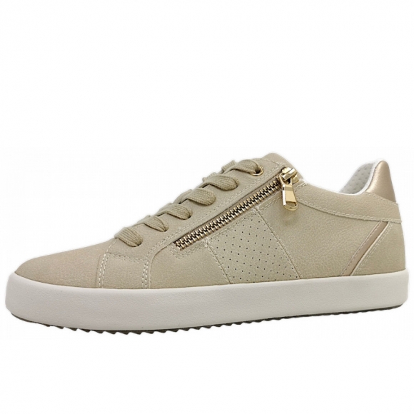 Geox D Blomiee Schnürer in C1Q2L ohhwhite/gold