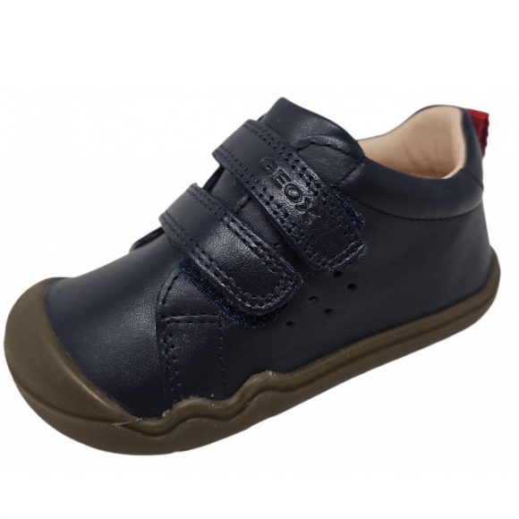 Geox Steppie Up Barefoot Lauflernschuh in blau