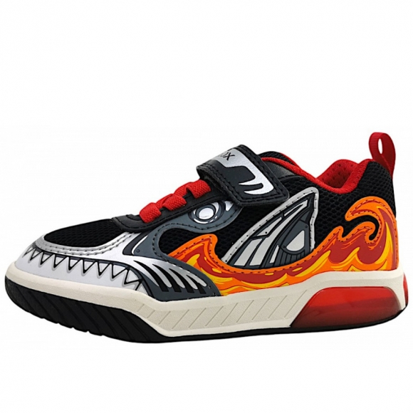 Geox INEK Klettschuh in black/red C0048