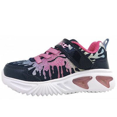 Geox J Assister Girl Klettschuh in C4243 Navy/Multicolor