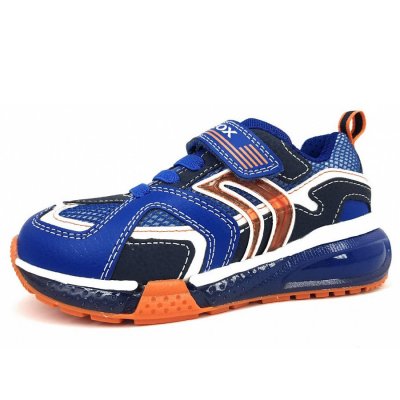 Geox Bayonyc Sneaker in CO685 royal/orange