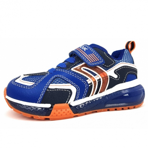 Geox Bayonyc Sneaker in CO685 royal/orange