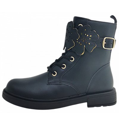 Geox Eclair Schnürstiefel in black C9999