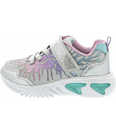 Geox Assister Girl Klettschuh in silver-pink