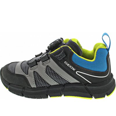 Geox Flexyper Boy Sneaker in black-lt blue