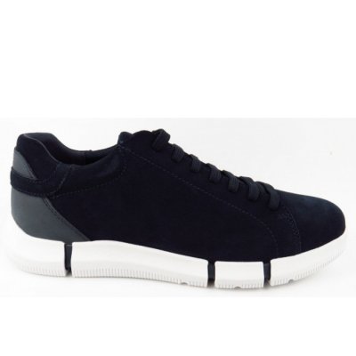 Geox U ADACTER A - SUEDE sportlicher Schnürer in NAVY