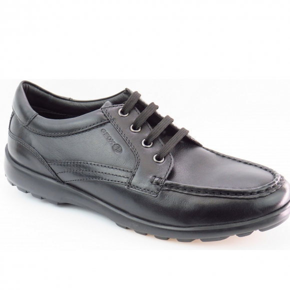 Geox U Romaryc B Nappa black Schnürer in schwarz