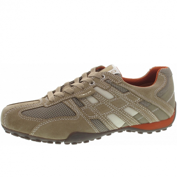 Geox Snake Schnürschuhe in beige-dk orange