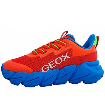 Geox Flexyper Fast Sneaker in C0540 red/lt. blue